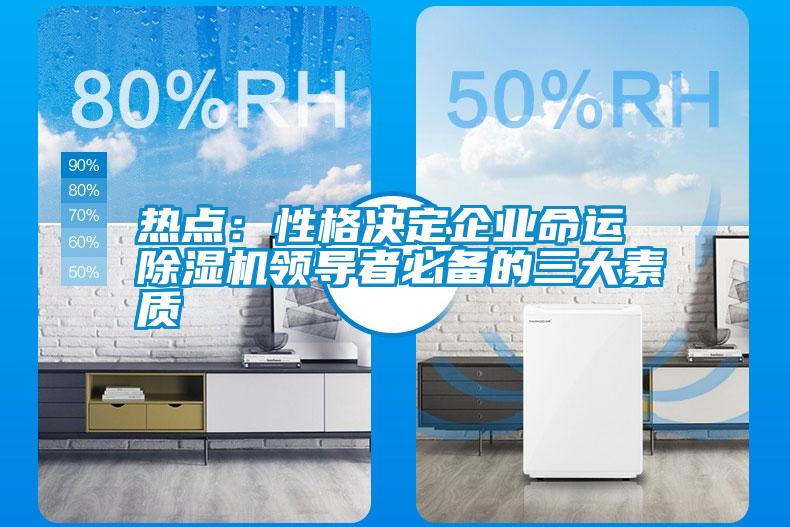 熱點：性格決定企業(yè)命運 除濕機(jī)領(lǐng)導(dǎo)者必備的三大素質(zhì)