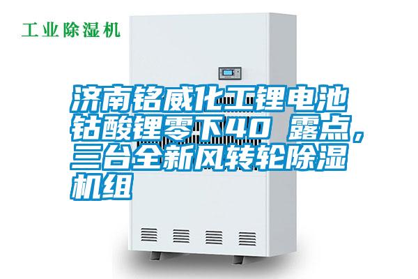 濟(jì)南銘威化工鋰電池鈷酸鋰零下40℃露點(diǎn)，三臺(tái)全新風(fēng)轉(zhuǎn)輪除濕機(jī)組