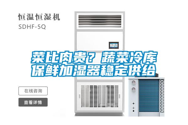 菜比肉貴？蔬菜冷庫保鮮加濕器穩定供給