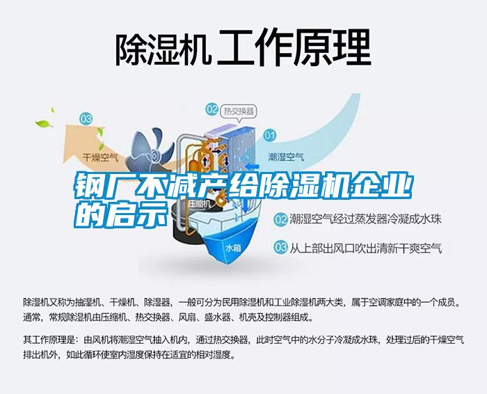 鋼廠不減產給除濕機企業的啟示