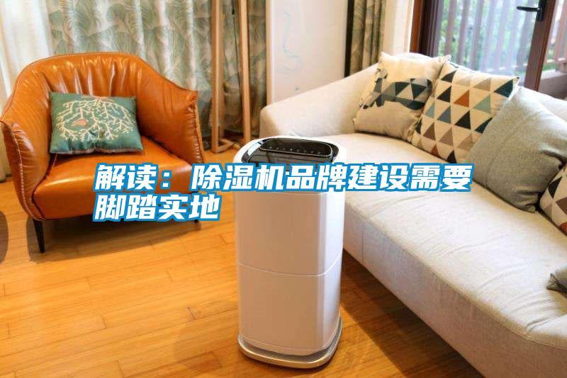 解讀：除濕機品牌建設(shè)需要腳踏實地