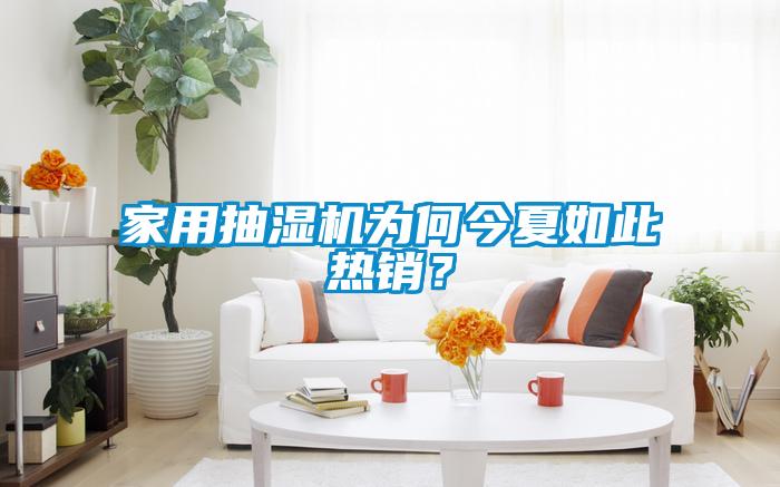 家用抽濕機為何今夏如此熱銷？