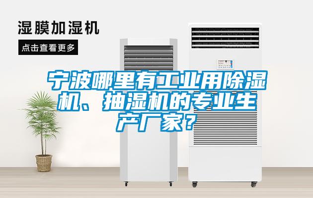 寧波哪里有工業用除濕機、抽濕機的專業生產廠家？