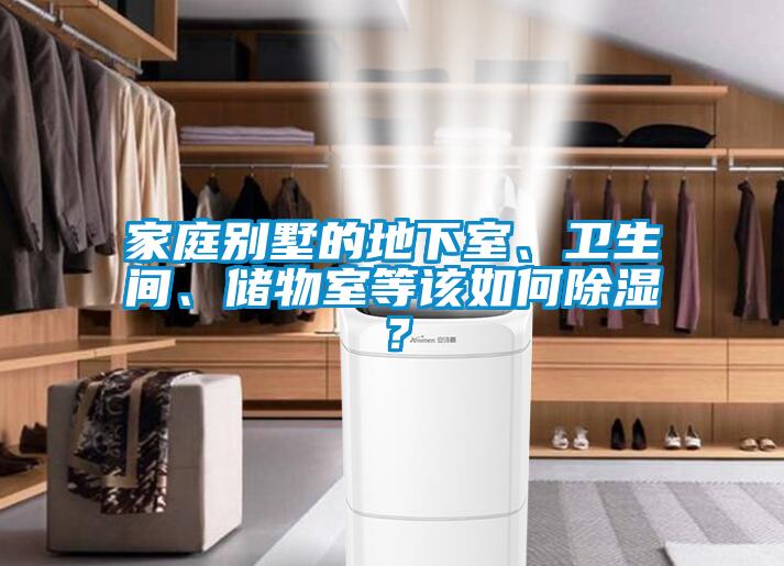 家庭別墅的地下室、衛生間、儲物室等該如何除濕？