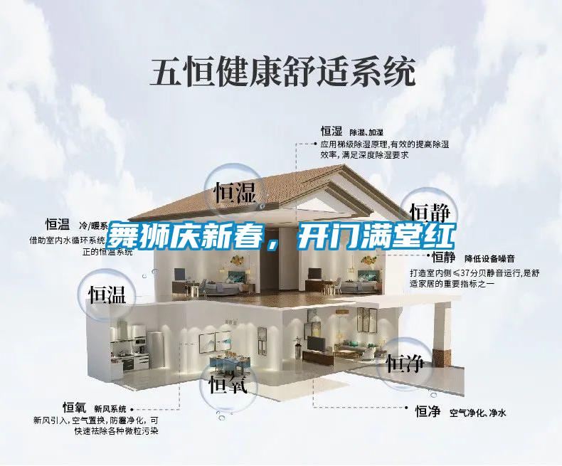 舞獅慶新春，開門滿堂紅