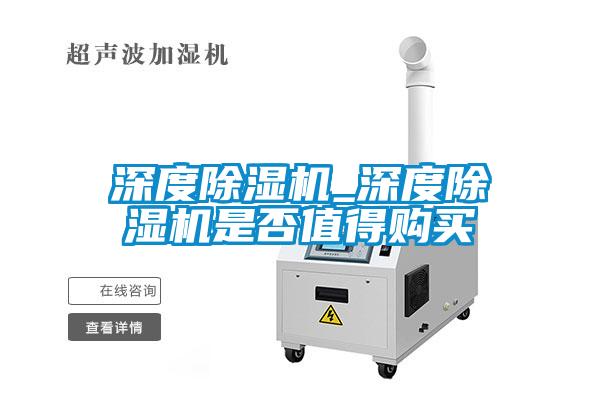 深度除濕機_深度除濕機是否值得購買