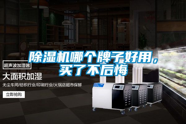 除濕機哪個牌子好用，買了不后悔