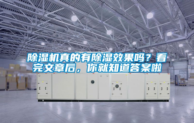 除濕機真的有除濕效果嗎？看完文章后，你就知道答案啦