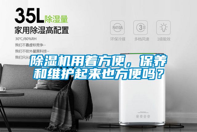 除濕機用著方便，保養和維護起來也方便嗎？