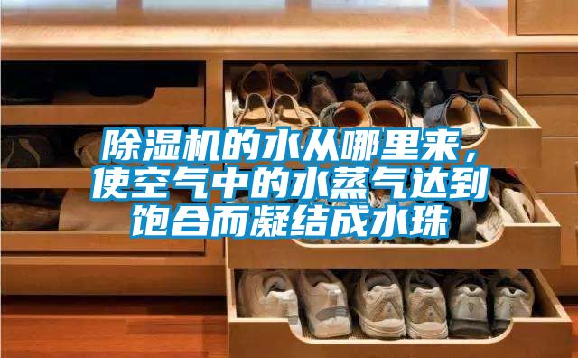 除濕機的水從哪里來，使空氣中的水蒸氣達到飽合而凝結成水珠